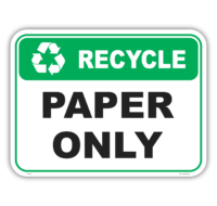 Recycle Paper sign  RC2105