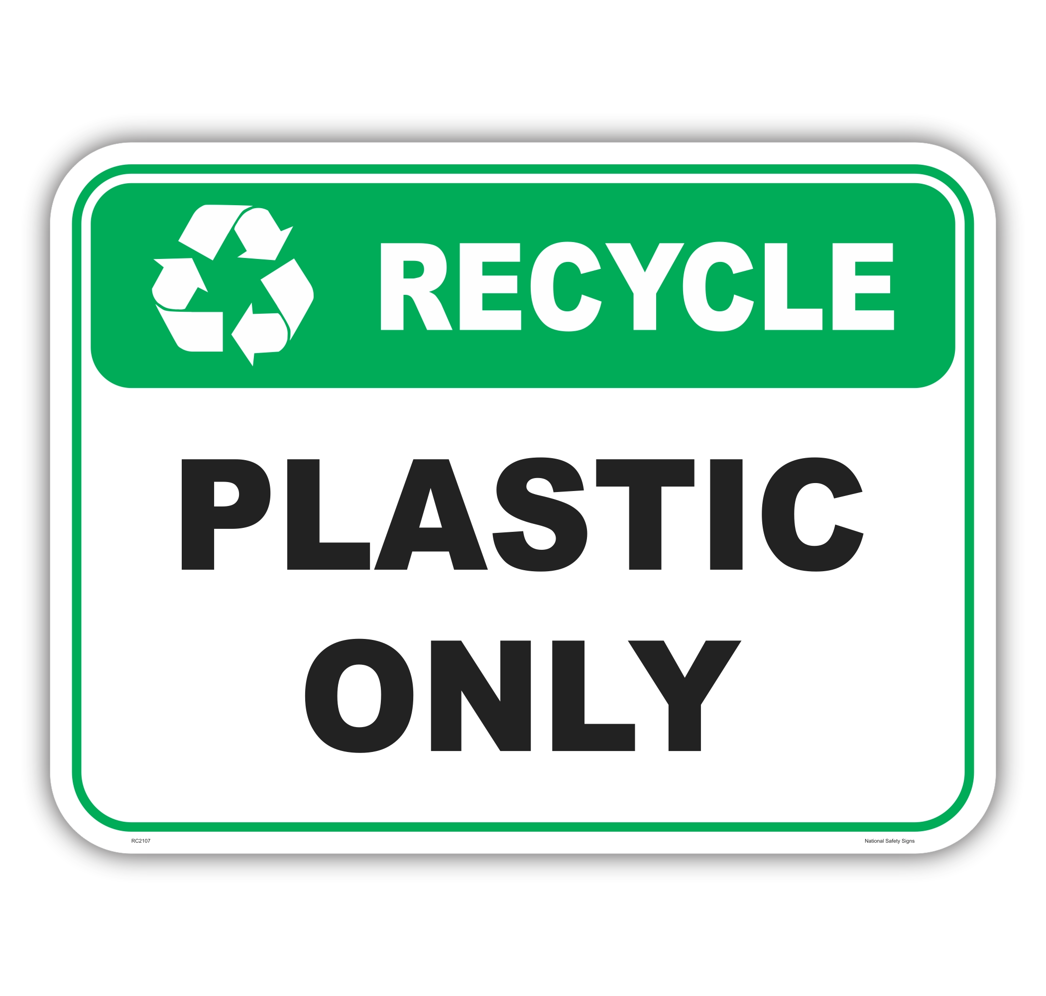 Recycle Plastic sign RC2107