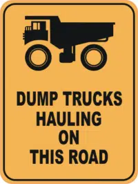 Haul Trucks sign