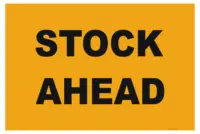 Stock Ahead Sign  RD112