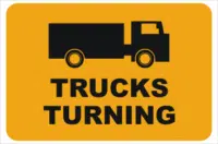 Trucks Turning sign