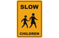 Slow children sign