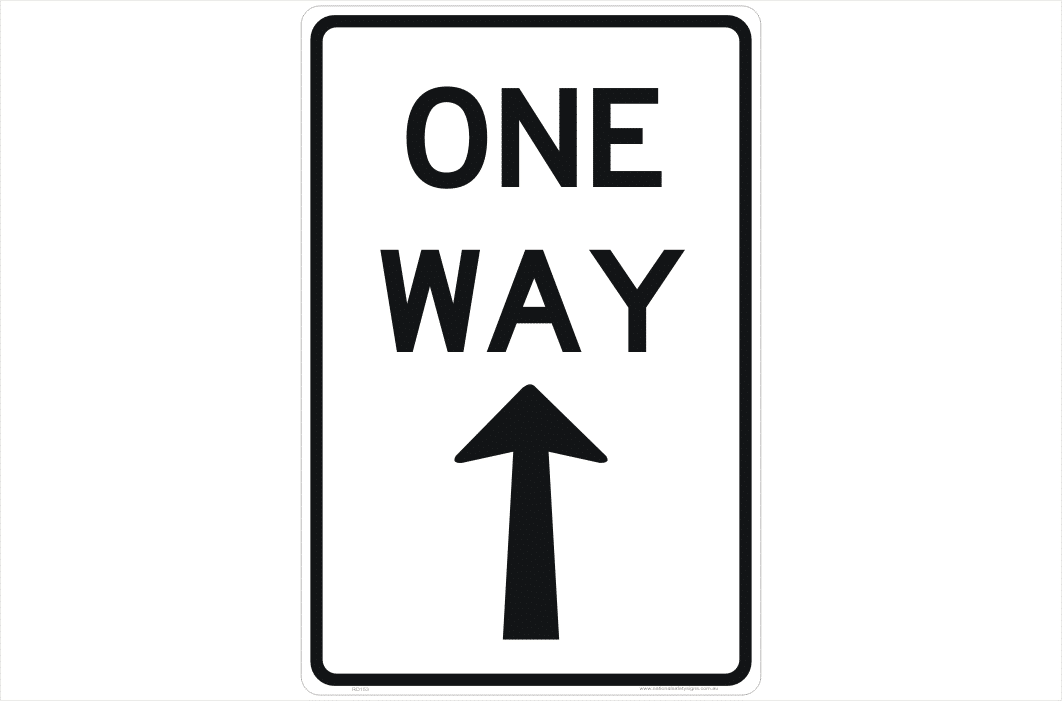 One Way Sign RD153 National Safety Signs
