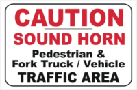 Forklift Warning Sign