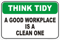 Think Tidy Signs - National Safety Signs