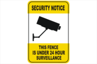 Security CCTV fence under 24hr surveillance