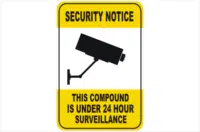 Security CCTV compound under 24hr surveillance