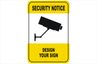 Create your own Security Camera Sign