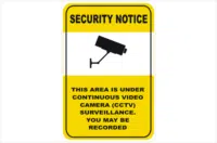 Security CCTV area under continuous video surveillance