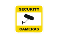 Security CCTV Camera small sign