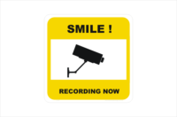 Security CCTV smile recording now