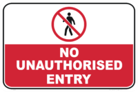 No Unauthorised Entry