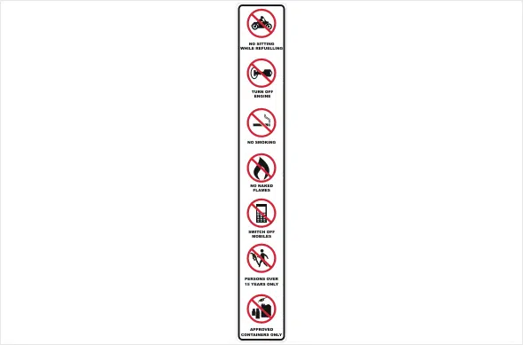 service station pole sign