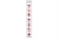 service station prohibition sign