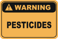 Pesticides signs