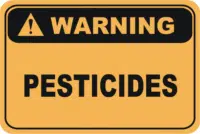 Pesticides signs