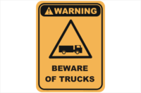 beware of trucks