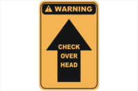 check overhead sign