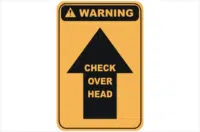 check overhead sign