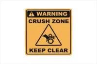 Crush Zone Keep Hand Clear