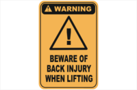 Beware of Back Injury when Lifting