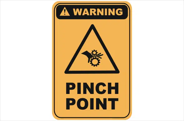 Pinch Point signs