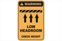 Low Headroom warning sign