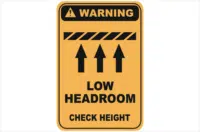 Low Headroom warning sign