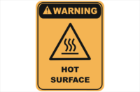 Hot Surface sign