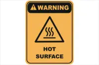 Hot Surface sign
