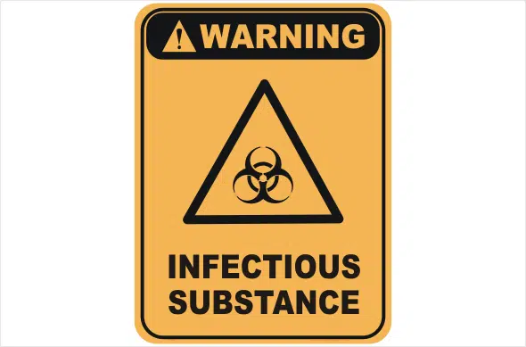 hazchem sign, biological sign, infectious sign