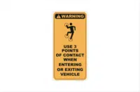 3 Points contact Sign