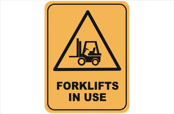 Forklift sign Gold Coast