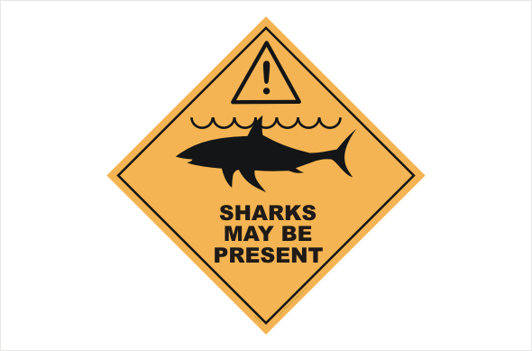Printable Shark Warning Signs