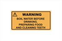 Boil Water Sign