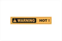 hot warning sign