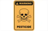Pesticide warning sign