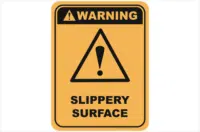 Slippery Surface sign