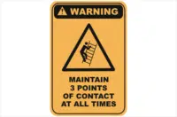 3 Points of Contact warning sign