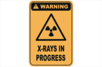 X-Rays in Progress warning sign