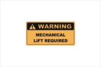Mechanical Lift Required