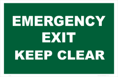 Emergency Exit Signs - Exit Arrows - National Safety Signs