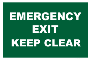 Emergency Exit Sign - Emergency Safety Signs - Australia