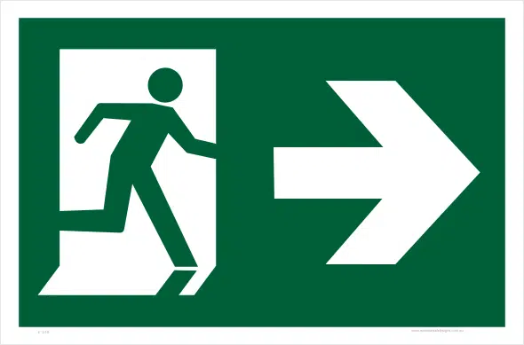 emergency exit sign