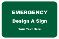 Customise your Emergency Sign