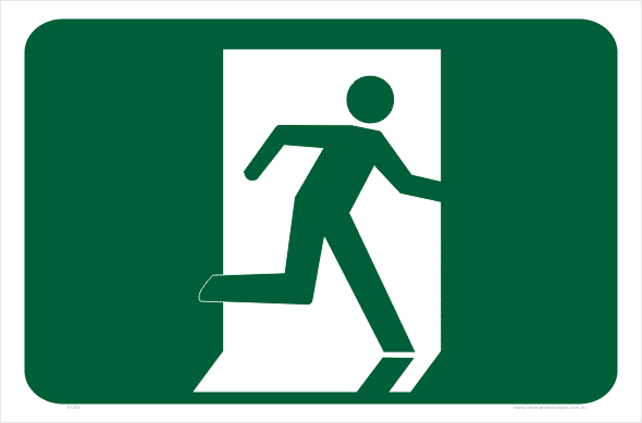 emergency exit signs