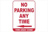 No Parking sign