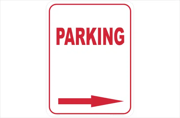 Parking signs