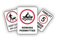 Restriction Regulatory Safety Signs restriction category