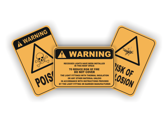 Warning Signs from National Safety Signs